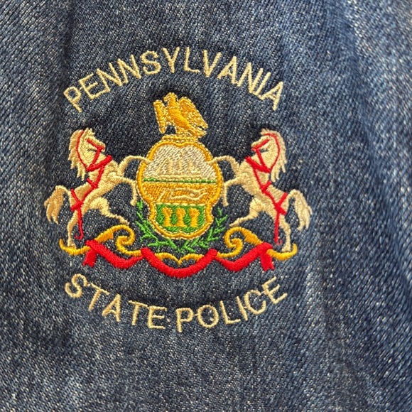 Pennsylvania State police vintage jean jacket. Size large. - Picture 8 of 10